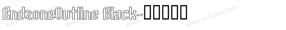 EndzoneOutline Black字体转换